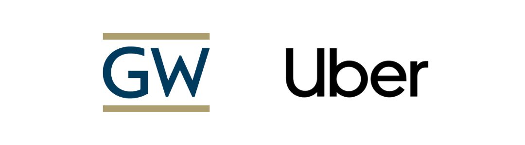 GW logo and Uber logo