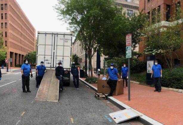 Moving truck at GW